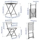 Bild 2 von TÄRNÖ  Tisch+2 Stühle/außen