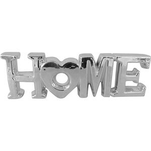 Schriftzug HOME silber