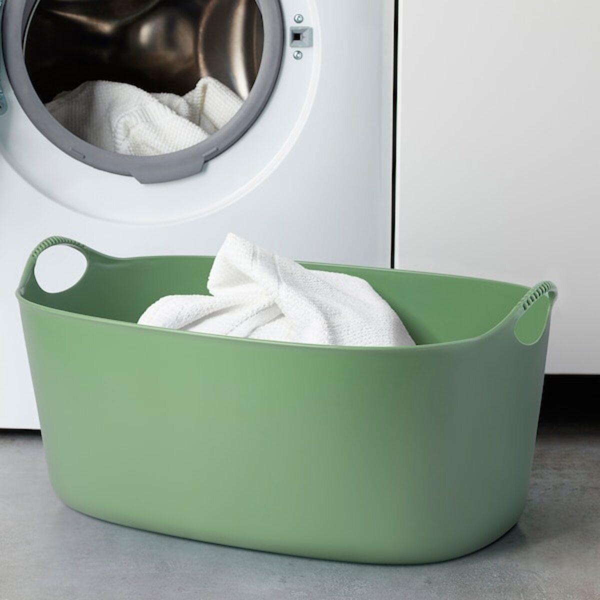 Bild 4 von TORKIS  Wäschekorb biegsam, grün 35 l