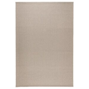 MORUM  Teppich flach gewebt, drinnen/drau, beige 160x230 cm