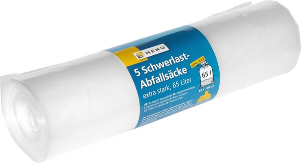 Bild 1 von Schwerlast-Abfallsäcke 5 x 65 Liter