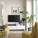 Bild 3 von BESTÅ  TV-Bank mit Schubladen, weiß/Västerviken/Stubbarp weiß 120x42x48 cm