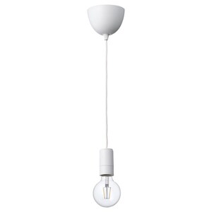 SUNNEBY / LUNNOM  Lampenaufhängung +LED-Leuchtmittel