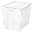 Bild 1 von SAMLA  Box mit Deckel, transparent 57x39x42 cm/65 l