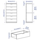 Bild 4 von NORDLI Kommode mit 6 Schubladen, weiß