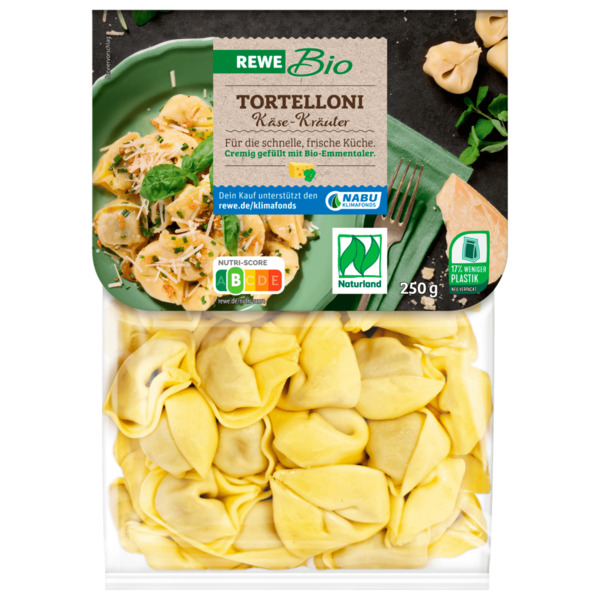 Bild 1 von REWE Bio Tortelloni Käse-Kräuter 250g