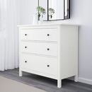 Bild 2 von HEMNES
              
                Kommode mit 3 Schubladen, weiß gebeizt, 108x96 cm