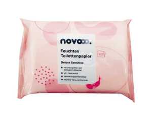 Novooo. Feuchtes Toilettenpapier Deluxe Sensitive 60er