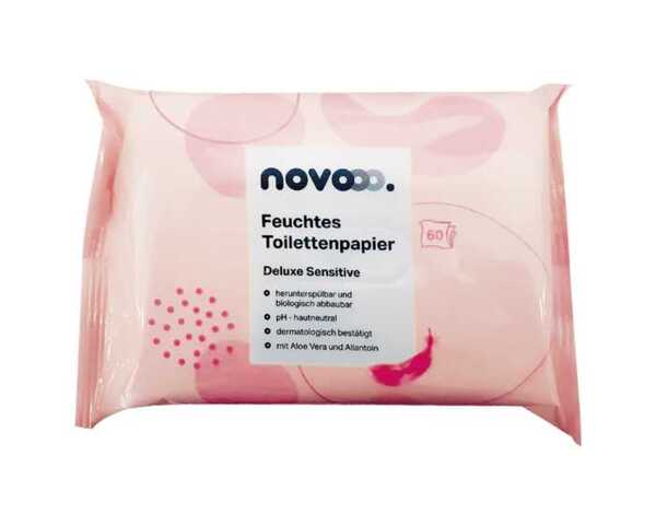 Bild 1 von Novooo. Feuchtes Toilettenpapier Deluxe Sensitive 60er