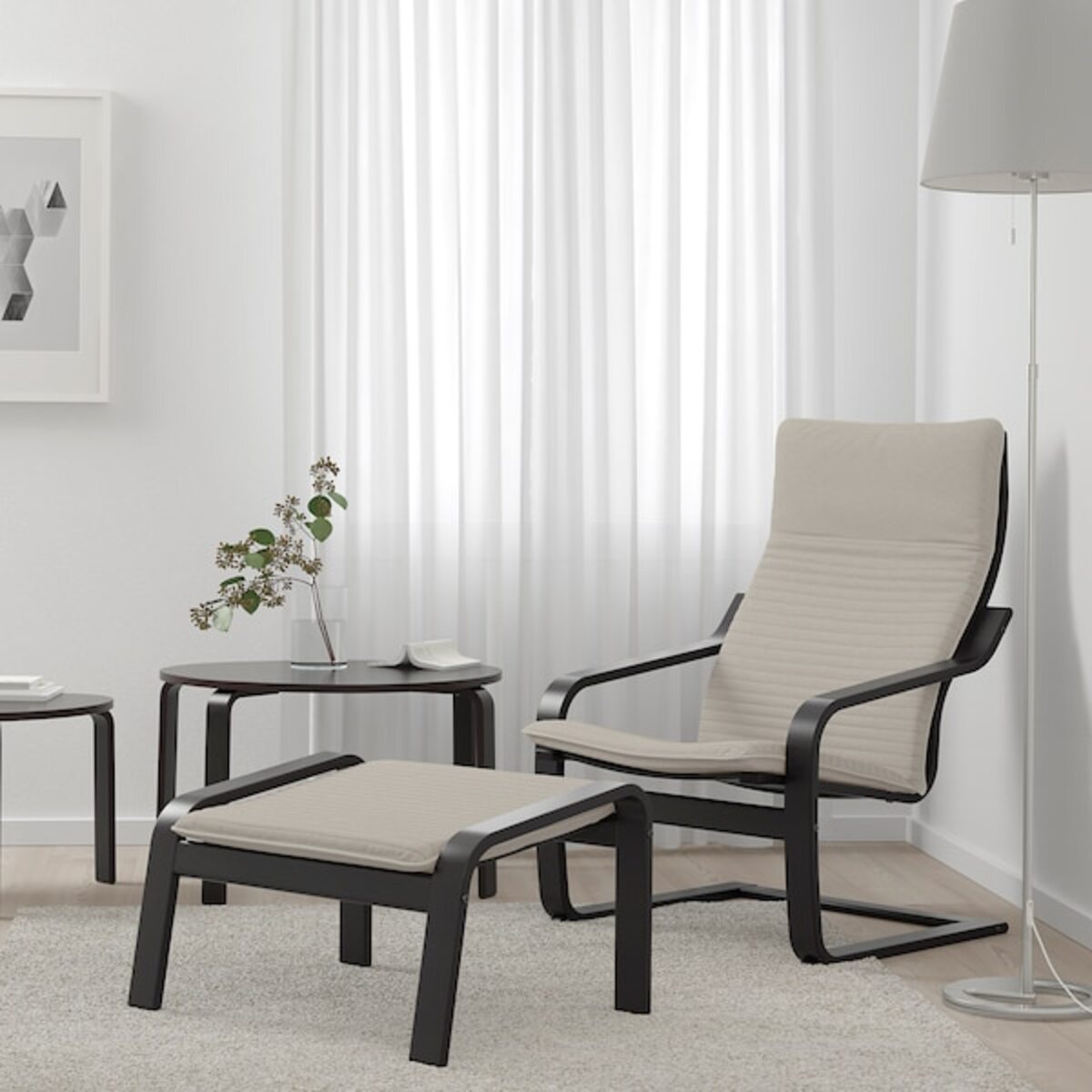 Bild 4 von POÄNG  Sessel und Hocker