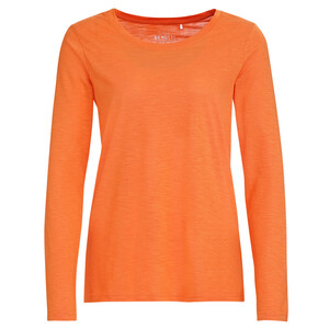 Damen Langarmshirt unifarben ORANGE