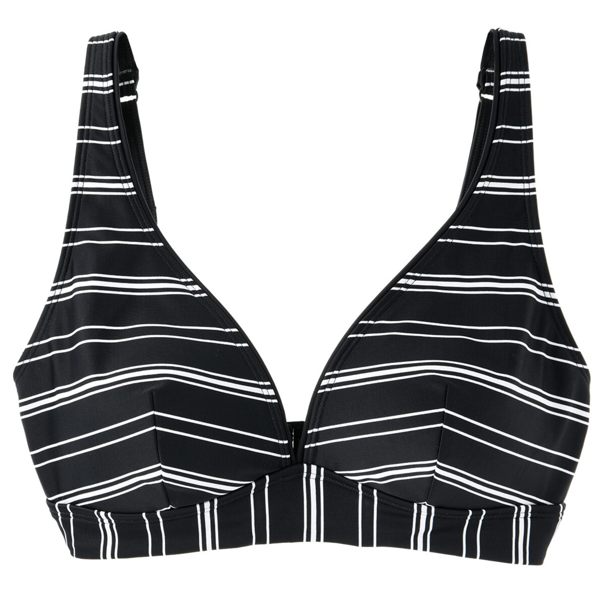 Bild 1 von Damen Bikinioberteil mit Streifen NACHTBLAU