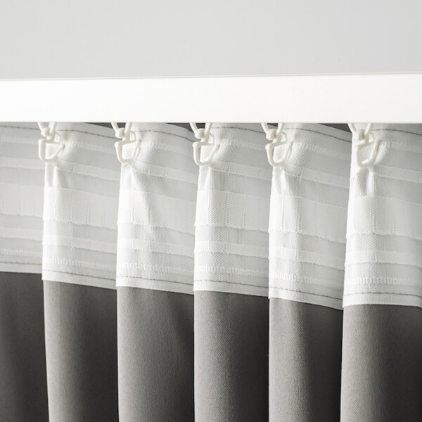 Bild 3 von PRAKTTIDLÖSA  2 Gardinenschals (abdunk.), grau 145x300 cm