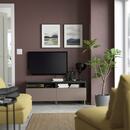 Bild 3 von BESTÅ  TV-Bank mit Schubladen, schwarzbraun/Hjortviken/Ösarp braun 120x42x48 cm