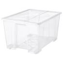 Bild 1 von SAMLA  Box mit Deckel, transparent 79x57x43 cm/130 l