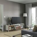 Bild 2 von BESTÅ  TV-Bank, weiß Sindvik/Lappviken/Mejarp hell graubraun 180x42x48 cm