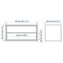 Bild 4 von EKET  Schrank mit 2 Schubladen, dunkelgrau 70x35x35 cm