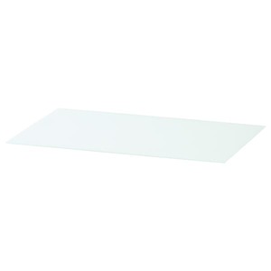 MALM
              
                Glasplatte, weiß, 80x48 cm