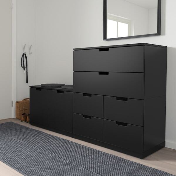 Bild 2 von NORDLI  Kommode mit 8 Schubladen, anthrazit 160x99 cm
