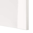 Bild 4 von BESTÅ  TV-Bank mit Schubladen, Eicheneff wlas/Selsviken Hochglanz/weiß 120x42x48 cm