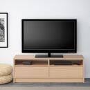 Bild 2 von BENNO  TV-Bank, Eichenfurnier weiß lasiert 120x39x42 cm