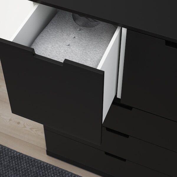 Bild 3 von NORDLI  Kommode mit 5 Schubladen, anthrazit 80x122 cm