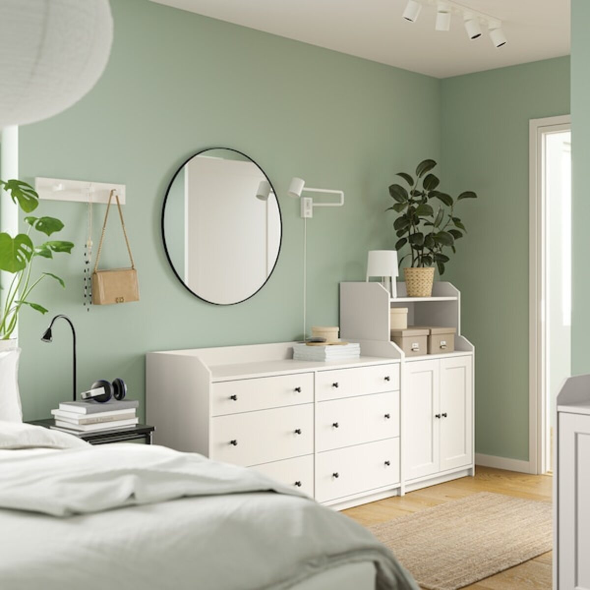 Bild 2 von HAUGA  Aufbewahrungskombi, weiß 208x116 cm