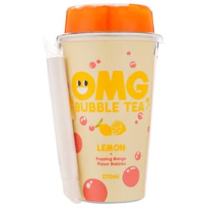 OMG Bubble Tea Lemon + Popping Mango 0,27l