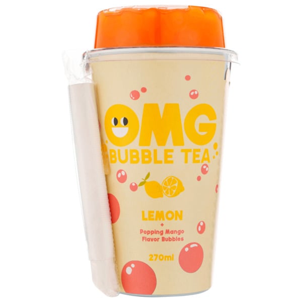 Bild 1 von OMG Bubble Tea Lemon + Popping Mango 0,27l