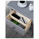 Bild 4 von HEMNES  Kommode mit 2 Schubladen, grau lasiert 54x66 cm