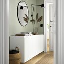 Bild 3 von BESTÅ  Schrankkombination für Wandmontage, weiß/Västerviken weiß 180x42x64 cm