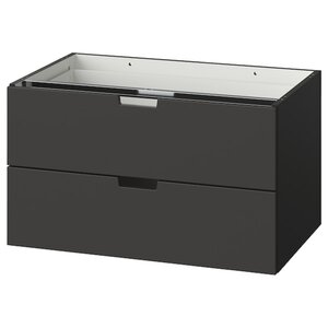 NORDLI  Schubladenelement/2 Schubl., anthrazit 80x45 cm