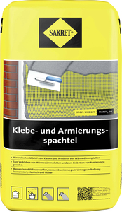 Sakret Klebe- und Armierungsspachtel 25 kg Sack grau 42 St. Palettenabnahme