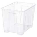 Bild 1 von SAMLA  Box, transparent 39x28x28 cm/22 l