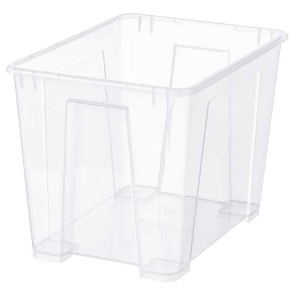 Bild 1 von SAMLA  Box, transparent 39x28x28 cm/22 l