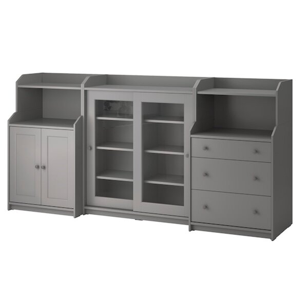 Bild 1 von HAUGA  Aufbewahrungskombi, grau 244x46x116 cm