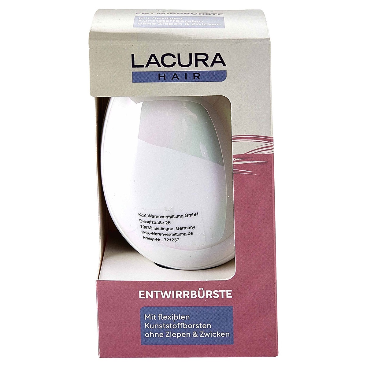 Bild 3 von LACURA HAIR Anti-Knoten- Entwirrbürste oder Haargummis