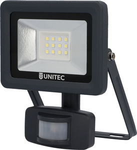 UniTec LED Strahler anthrazit mit Bewegungsmelder 10 W 850 lm