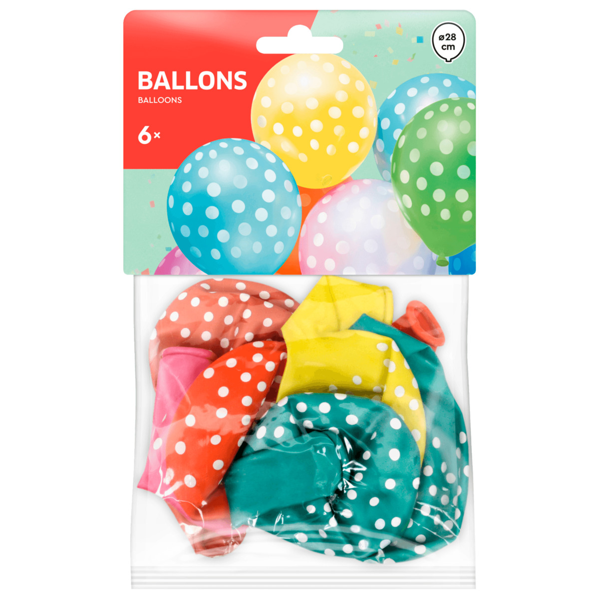 Bild 1 von Luftballons mit Punkten 6 Stück