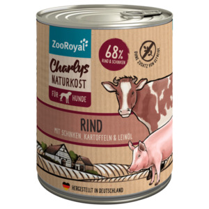 ZooRoyal Charlys Naturkost Rind 800g