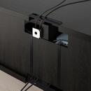 Bild 4 von BESTÅ  TV-Bank mit Schubladen, schwarzbraun/Lappviken/Stubbarp gelb 120x42x48 cm