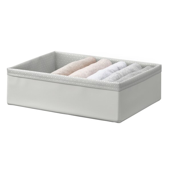 Bild 2 von BAXNA  Sortierbox, grau/weiß 26x34x10 cm