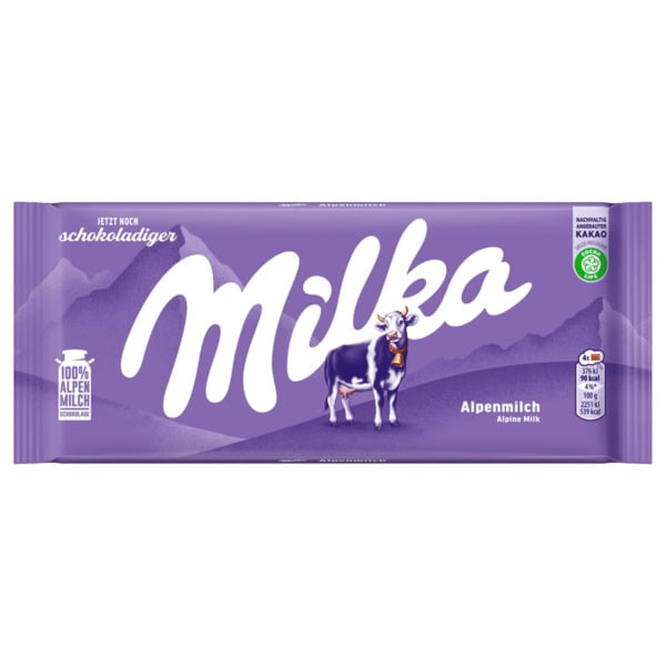 Bild 1 von Milka Schokolade Alpenmilch 100g