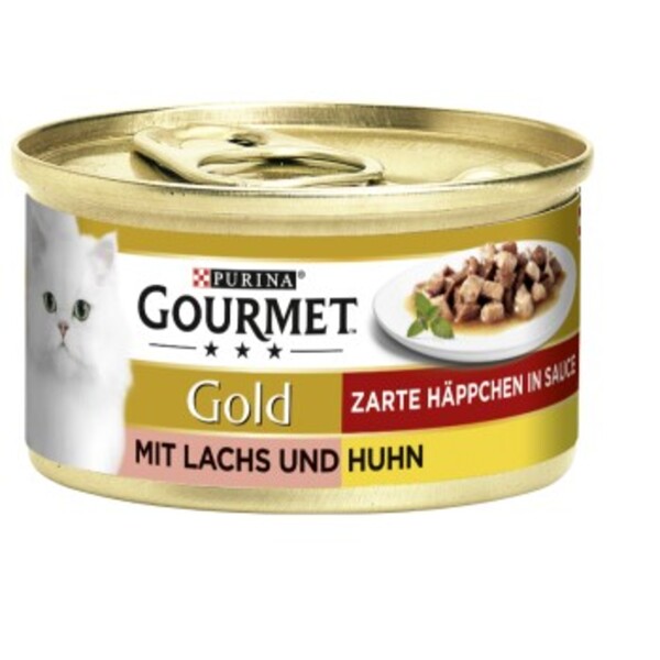 Bild 1 von GOURMET Gold Zarte Häppchen 12x85g Lachs & Huhn