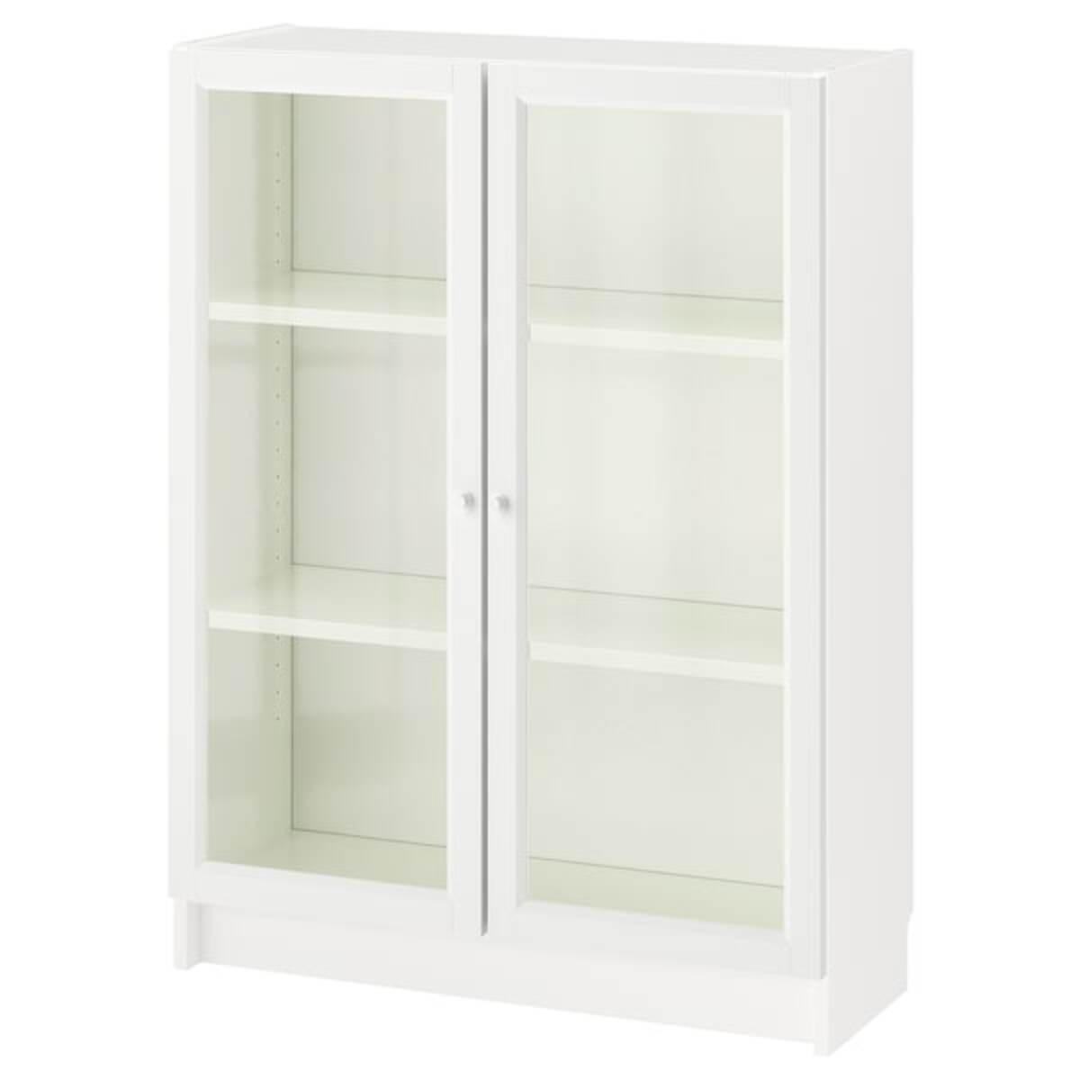 Bild 1 von BILLY / OXBERG  Bücherregal mit Glastüren, weiß 80x30x106 cm
