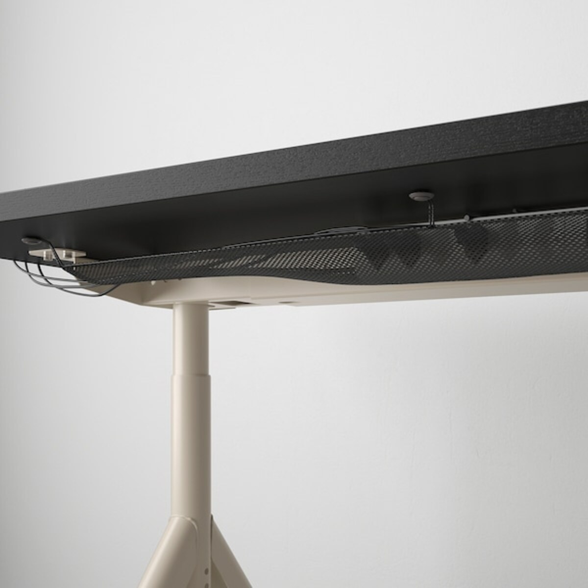 Bild 4 von IDÅSEN  Schreibtisch, schwarz/beige 120x70 cm