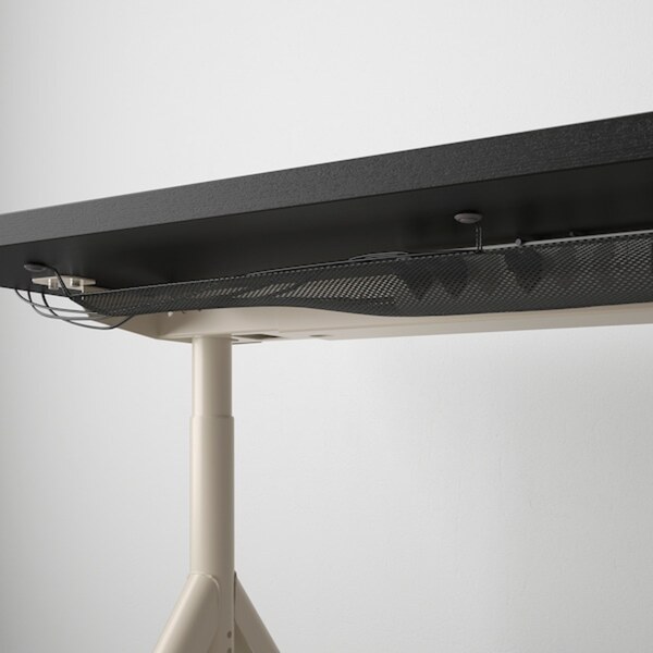 Bild 4 von IDÅSEN  Schreibtisch, schwarz/beige 120x70 cm