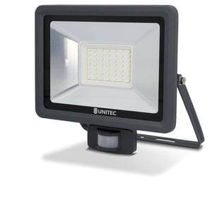 UniTec LED Strahler anthrazit mit Bewegungsmelder 50 W 4250 lm