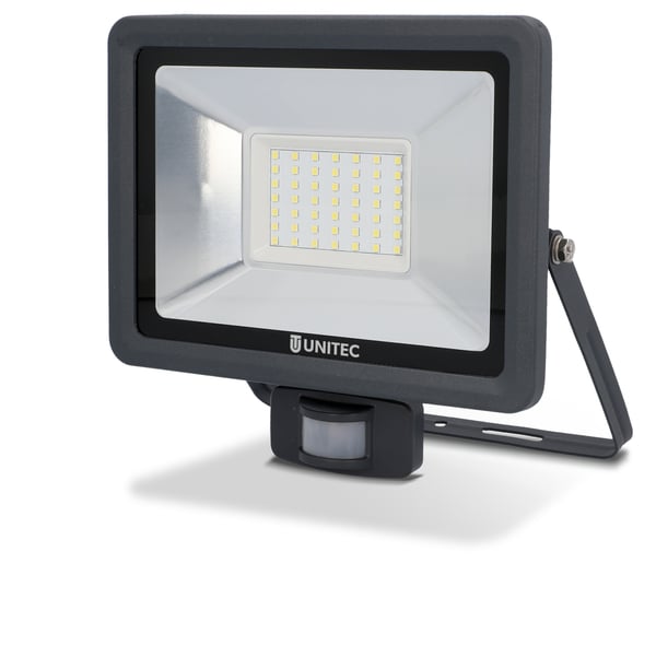 Bild 1 von UniTec LED Strahler anthrazit mit Bewegungsmelder 50 W 4250 lm