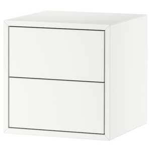 EKET  Wandschrank mit 2 Schubladen, weiß 35x35x35 cm